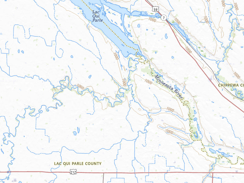 Radar-estimated hail-size map of the storm over Montevideo, MN on Jun 4, 2026