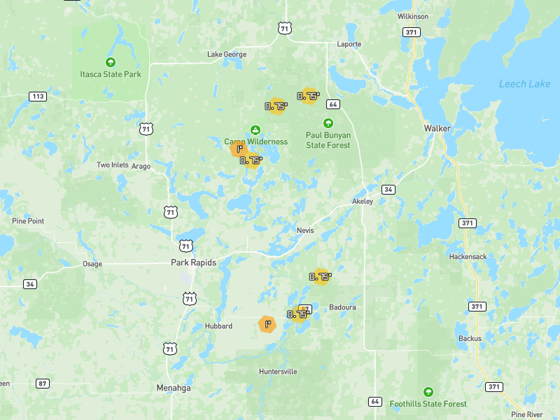Hail map of Nevis, MN on Jun 29, 2026, hail up to 1"