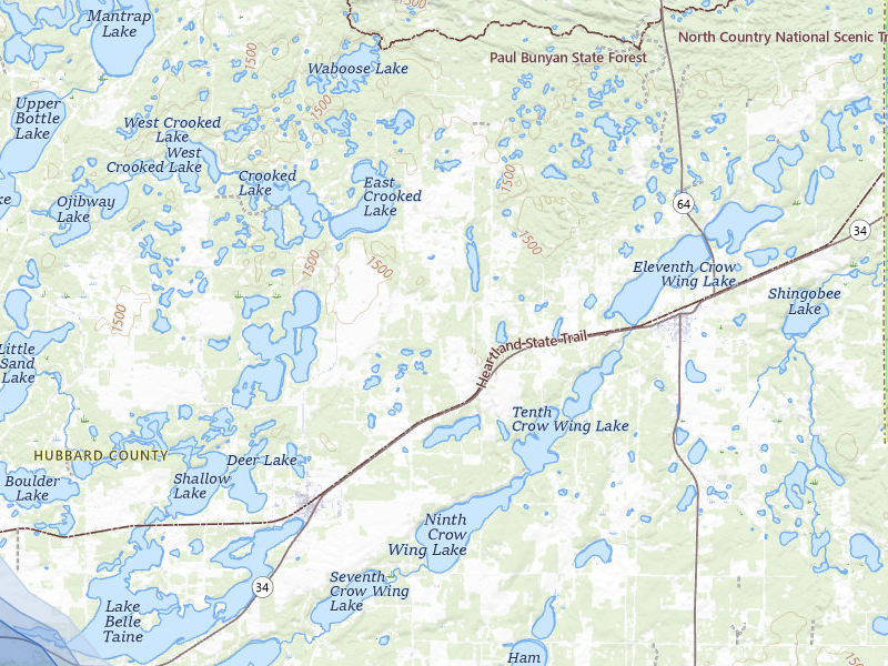 NEXRAD radar-signature map of the hail storm over Nevis, MN on Aug 6, 2026