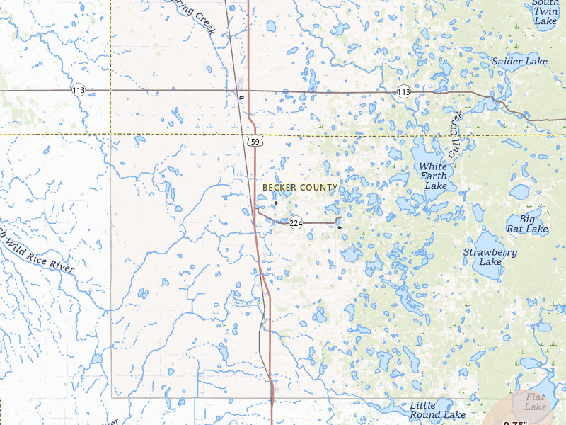 Radar-estimated hail-size map of the storm over Ogema, MN on Jun 9, 2026