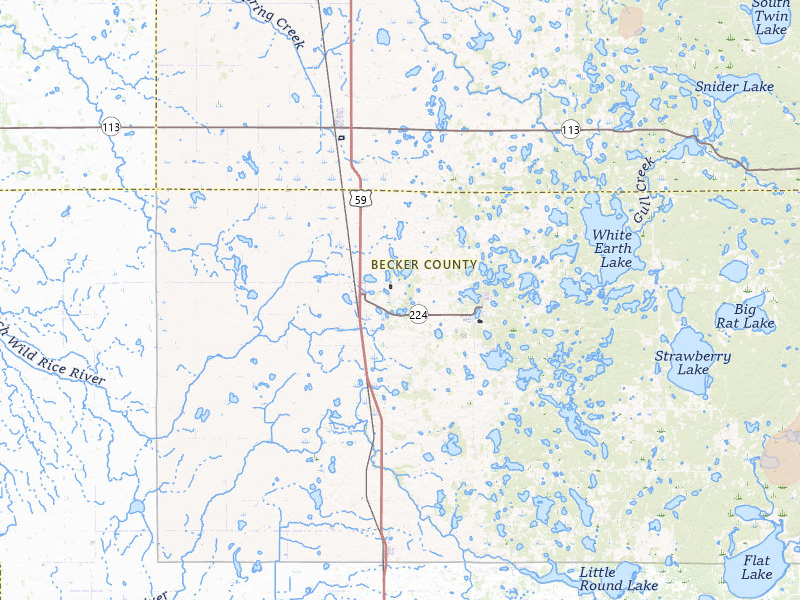 Radar-estimated hail-size map of the storm over Ogema, MN on Jun 10, 2026