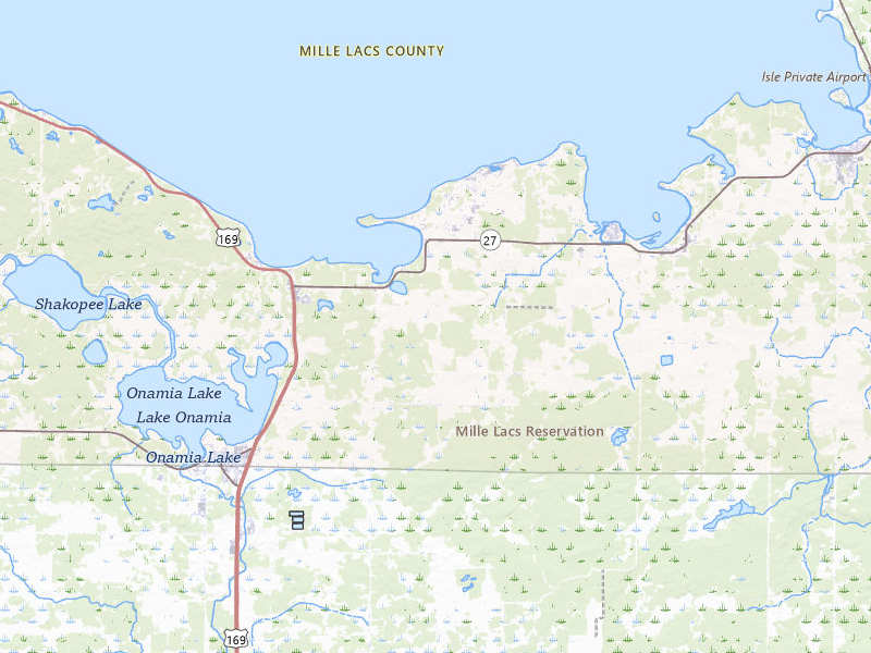 NEXRAD radar-signature map of the hail storm over Onamia, MN on Jun 5, 2026