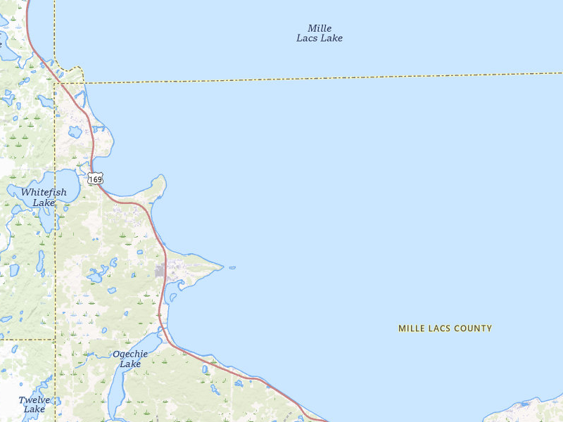 Radar-estimated hail-size map of the storm over Onamia, MN on Jun 19, 2026