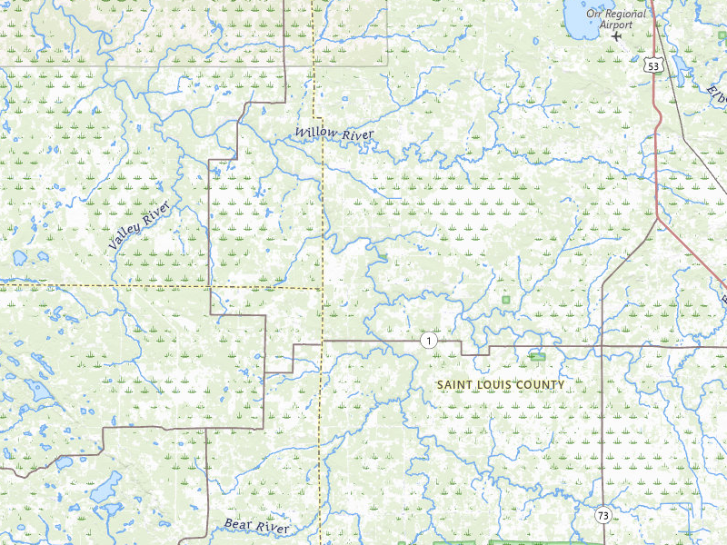 NEXRAD radar-signature map of the hail storm over Orr, MN on Aug 7, 2026
