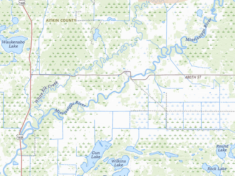 Radar-estimated hail-size map of the storm over Palisade, MN on Jul 2, 2026