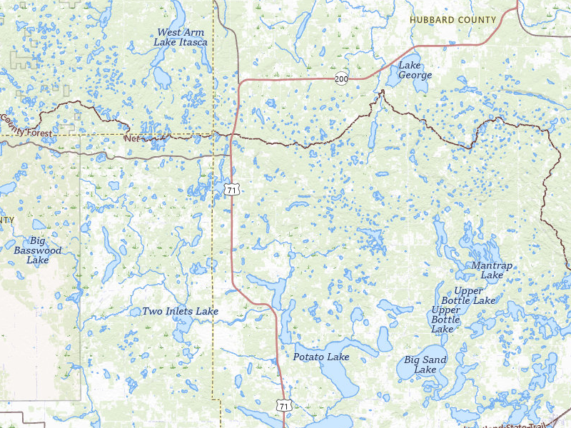 NEXRAD radar-signature map of the hail over Park Rapids, MN
