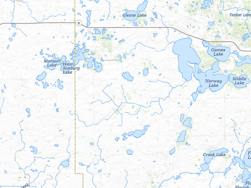 Radar-estimated hail-size map of the storm over Pennock, MN on Jul 6, 2026