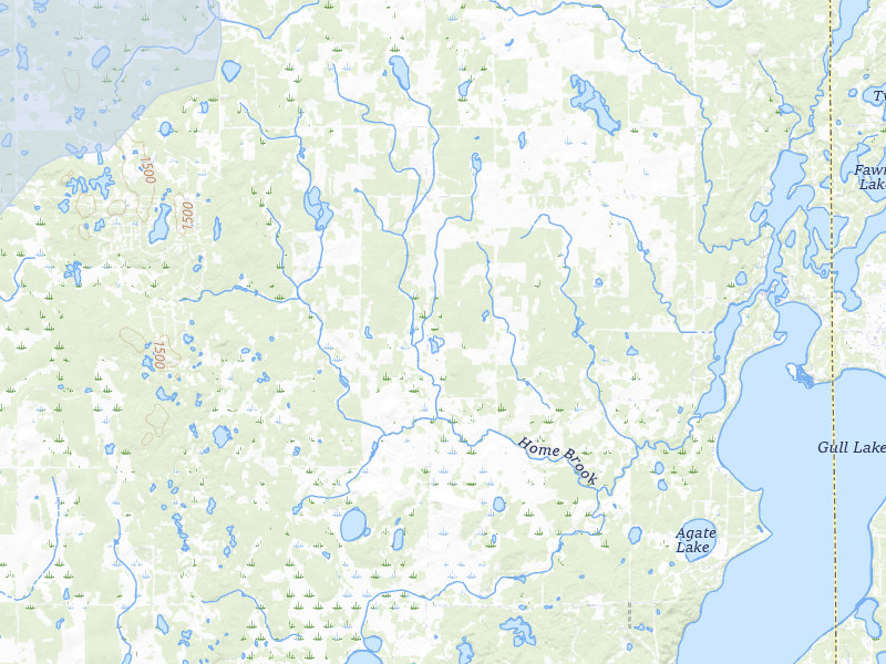 NEXRAD radar-signature map of the hail storm over Pequot Lakes, MN on Jun 5, 2026