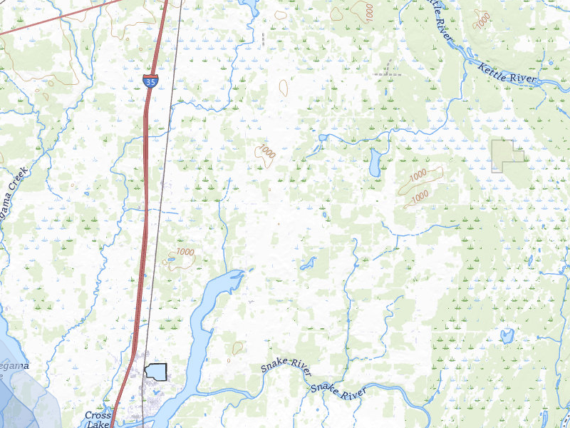 NEXRAD radar-signature map of the hail storm over Pine City, MN on Jul 4, 2026