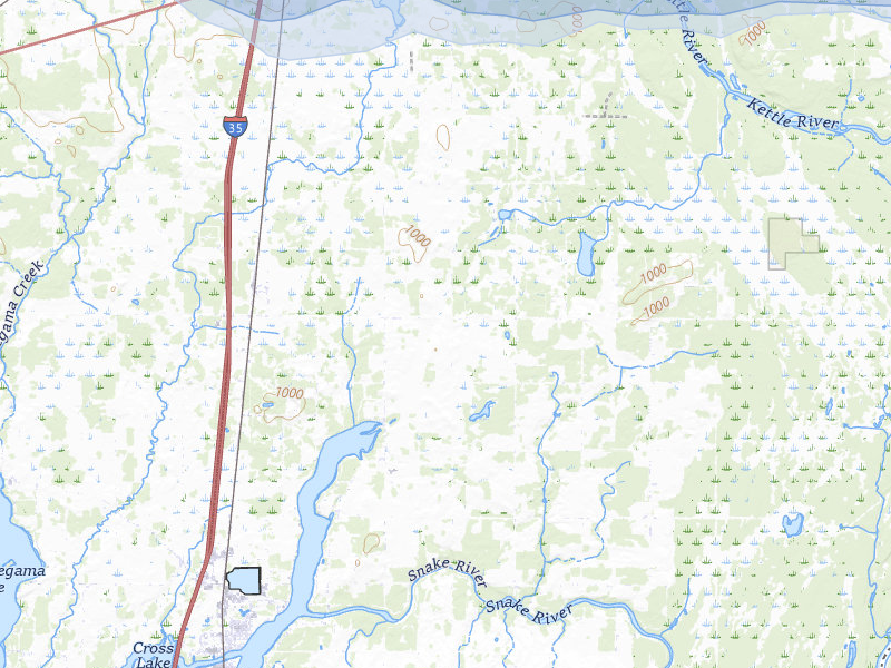NEXRAD radar-signature map of the hail storm over Pine City, MN on Jul 7, 2026