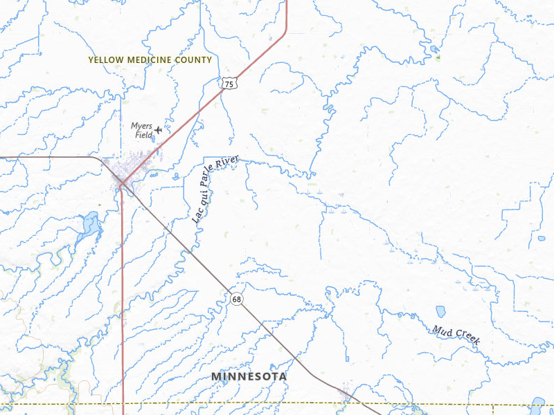 Radar-estimated hail-size map of the storm over Porter, MN on Jun 9, 2026