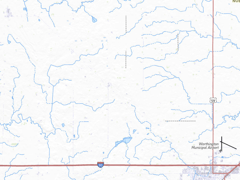 NEXRAD radar-signature map of the hail over Reading, MN