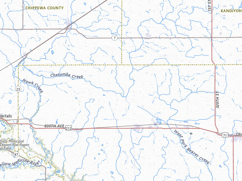 NEXRAD radar-signature map of the hail storm over Renville, MN on Jun 4, 2026