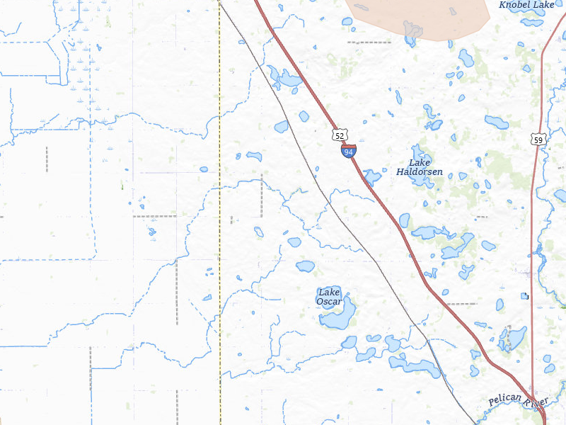 Radar-estimated hail-size map of the storm over Rothsay, MN on Jun 19, 2026