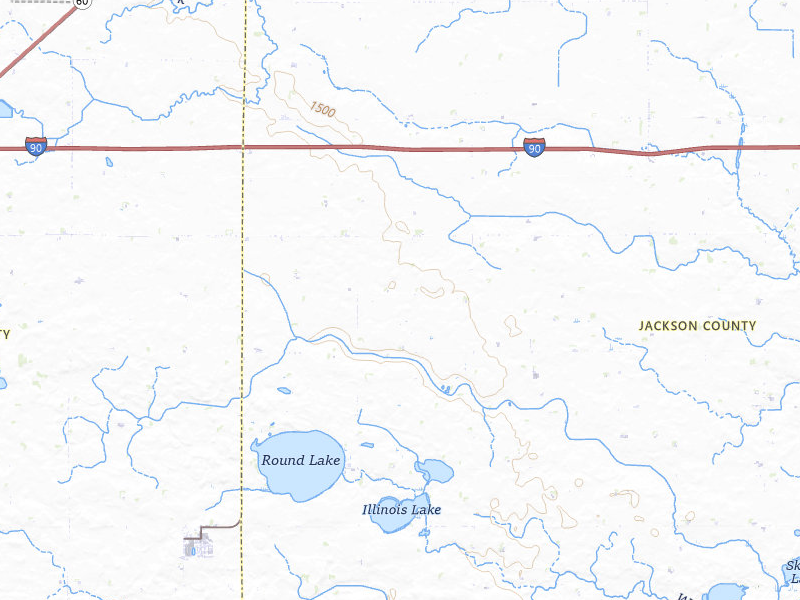 Radar-estimated hail-size map of the storm over Round Lake, MN on Jul 1, 2026