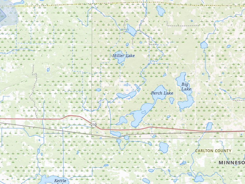 NEXRAD radar-signature map of the hail storm over Sawyer, MN on Jul 3, 2026