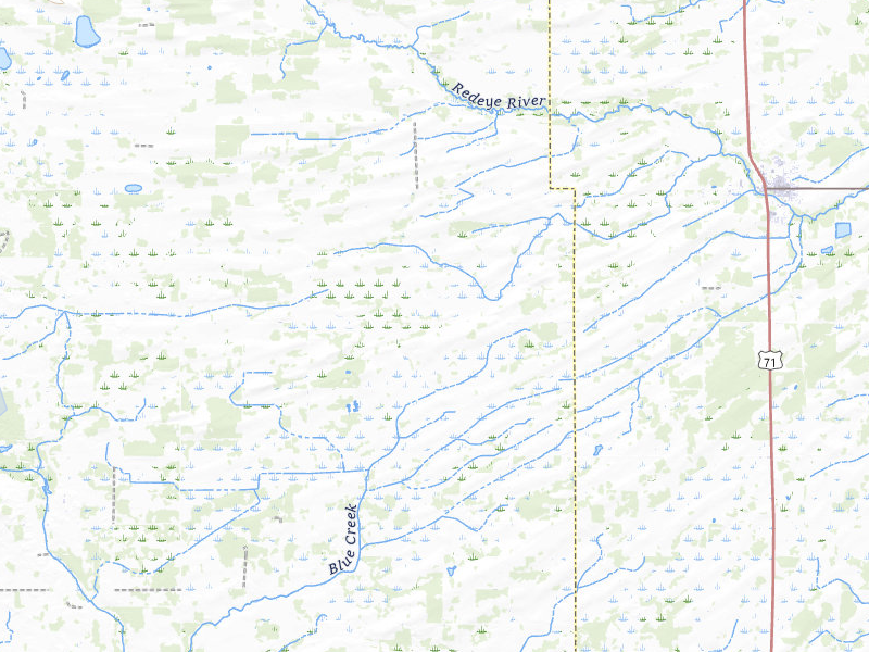 NEXRAD radar-signature map of the hail storm over Sebeka, MN on Aug 6, 2026