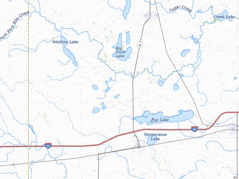 Radar-estimated hail-size map of the storm over Sherburn, MN on Jul 2, 2026