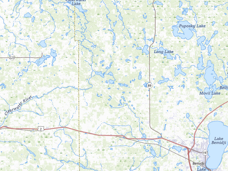 Radar-estimated hail-size map of the storm over Shevlin, MN on Jun 10, 2026