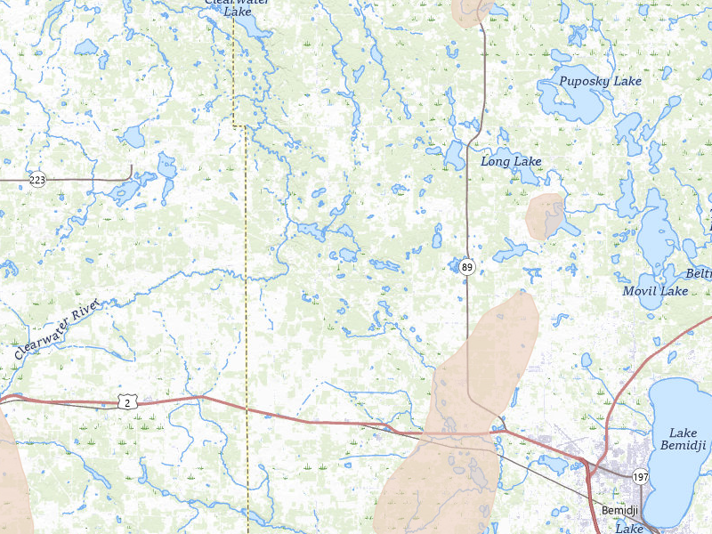 Radar-estimated hail-size map of the storm over Shevlin, MN on Jun 29, 2026