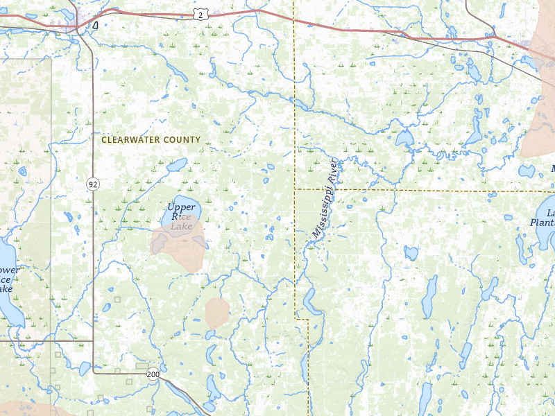 Radar-estimated hail-size map of the storm over Shevlin, MN on Jul 6, 2026