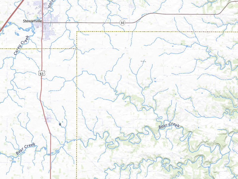 NEXRAD radar-signature map of the hail over Spring Valley, MN