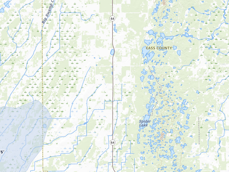NEXRAD radar-signature map of the hail storm over Staples, MN on Aug 3, 2026