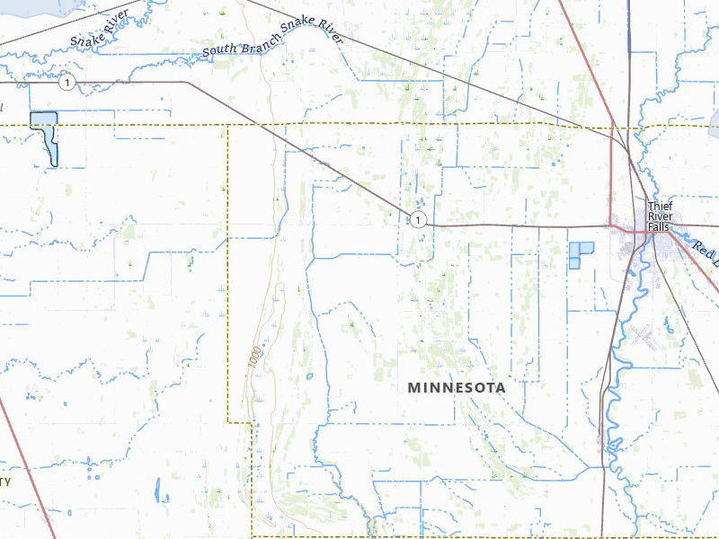 NEXRAD radar-signature map of the hail storm over Thief River Falls, MN on Jul 30, 2026