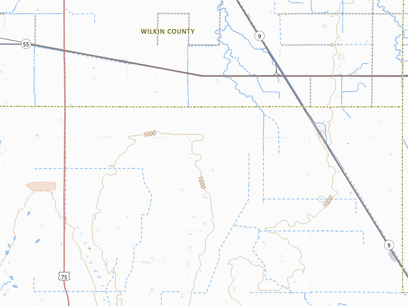 Radar-estimated hail-size map of the storm over Tintah, MN on Jun 23, 2026