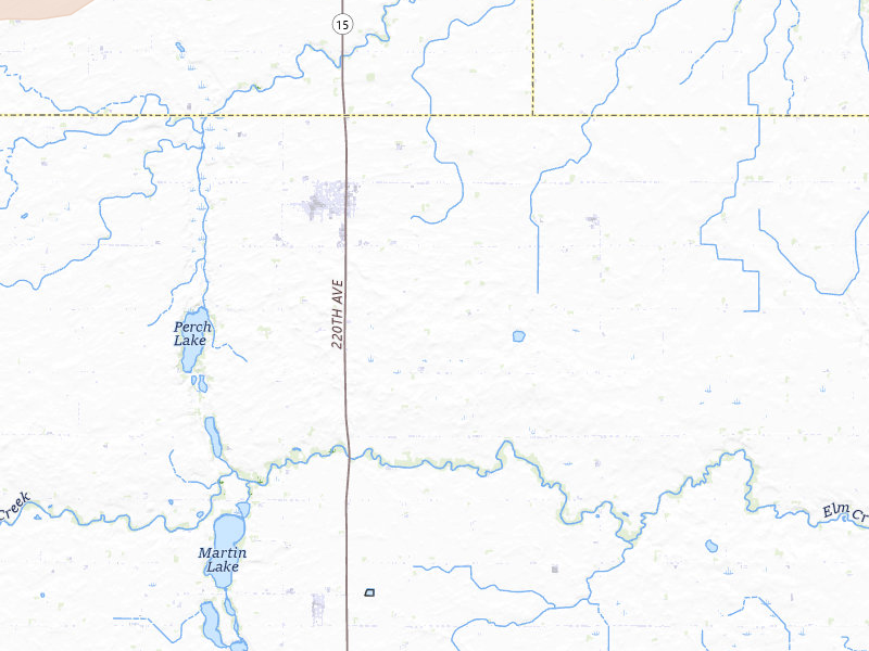 Radar-estimated hail-size map of the storm over Truman, MN on Jul 2, 2026