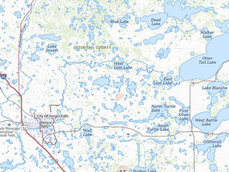 Radar-estimated hail-size map of the storm over Underwood, MN on Jul 3, 2026
