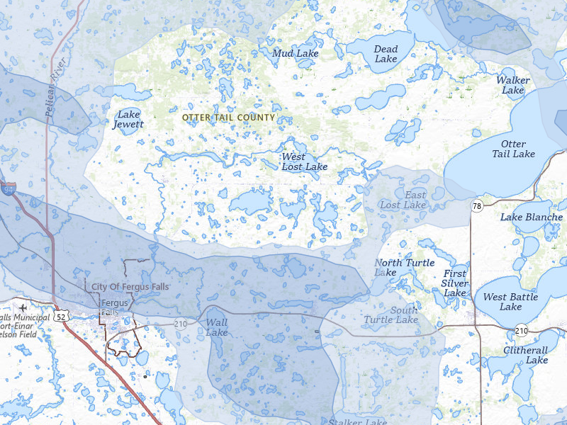 NEXRAD radar-signature map of the hail storm over Underwood, MN on Jul 6, 2026