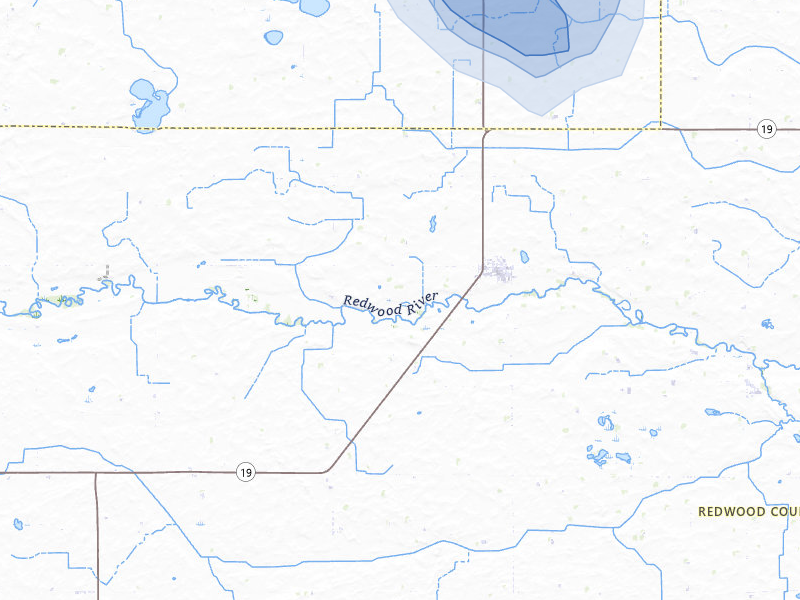 NEXRAD radar-signature map of the hail storm over Vesta, MN on Aug 20, 2026