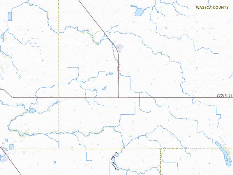 NEXRAD radar-signature map of the hail over Waldorf, MN