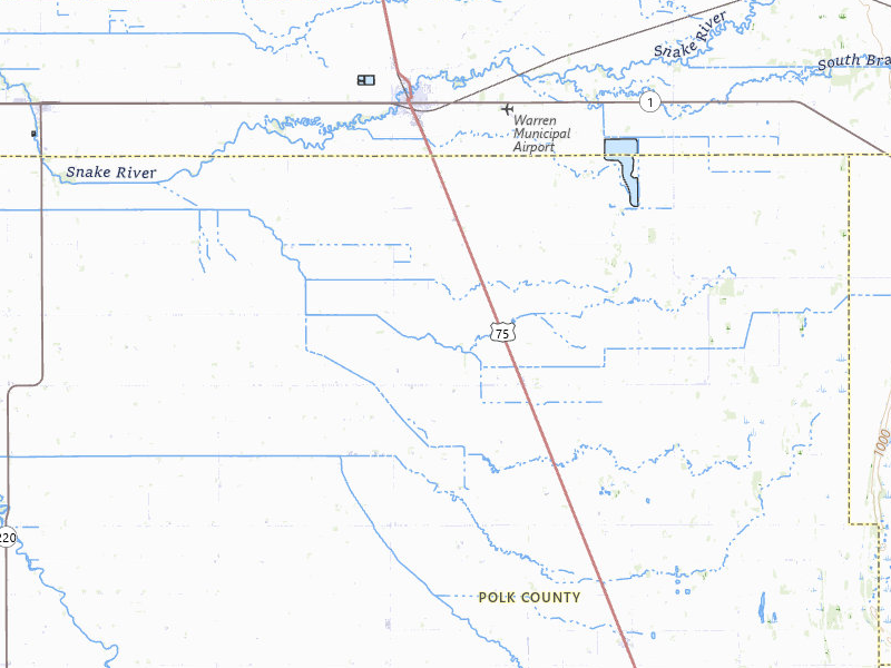 NEXRAD radar-signature map of the hail storm over Warren, MN on Jul 29, 2026