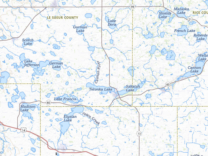 Radar-estimated hail-size map of the storm over Waterville, MN on Jun 30, 2026