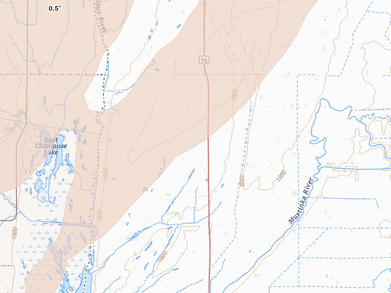 Radar-estimated hail-size map of the storm over Wheaton, MN on Jun 29, 2026