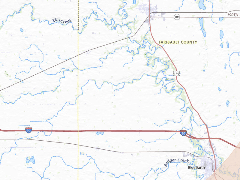 Radar-estimated hail-size map of the storm over Winnebago, MN on May 18, 2026