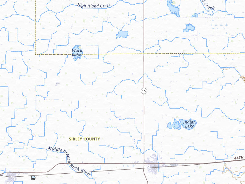 NEXRAD radar-signature map of the hail storm over Winthrop, MN on May 18, 2026