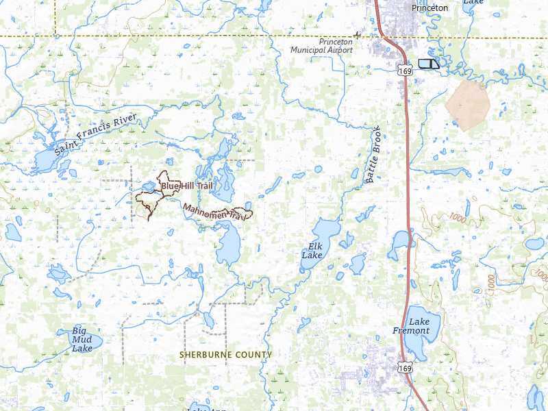 Radar-estimated hail-size map of the storm over Zimmerman, MN on Apr 23, 2026