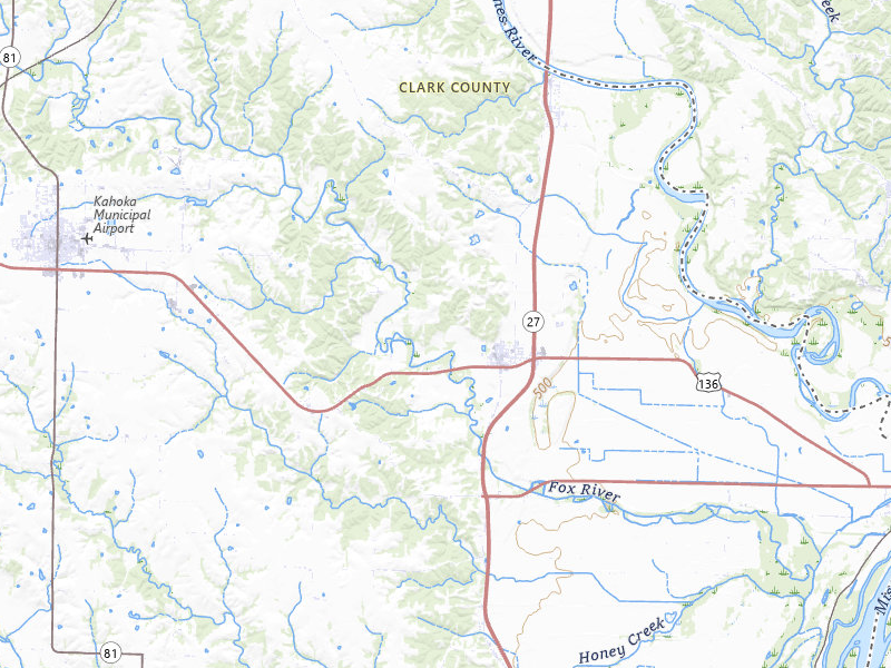 Radar-estimated hail-size map of the storm over Alexandria, MO on Apr 17, 2026