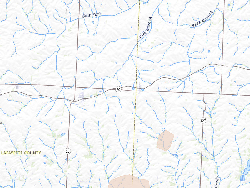 Radar-estimated hail-size map of the storm over Alma, MO on Jul 3, 2026