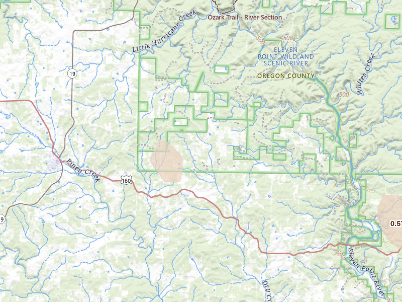 Radar-estimated hail-size map of the storm over Alton, MO on Jul 21, 2026