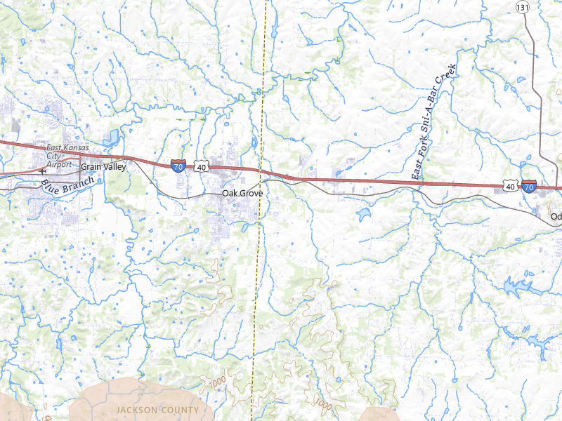 Radar-estimated hail-size map of the storm over Bates City, MO on Apr 26, 2026