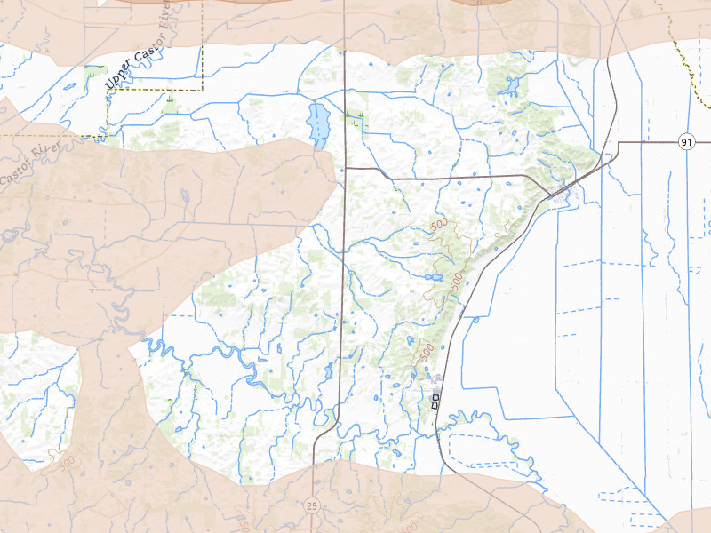 Radar-estimated hail-size map of the storm over Bloomfield, MO on Apr 16, 2026