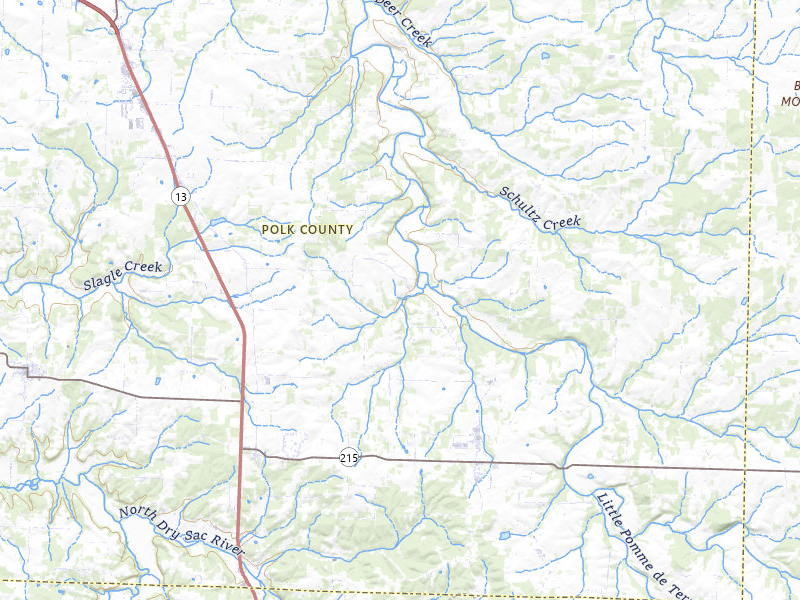NEXRAD radar-signature map of the hail storm over Bolivar, MO on Apr 28, 2026