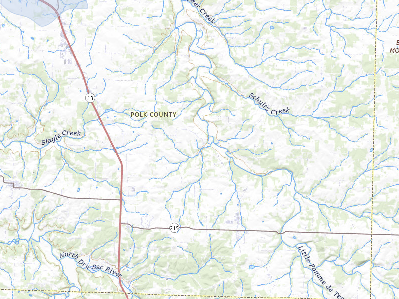 NEXRAD radar-signature map of the hail storm over Bolivar, MO on Jul 8, 2026