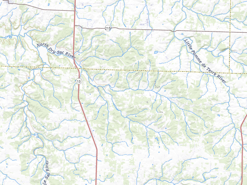 NEXRAD radar-signature map of the hail storm over Brighton, MO on Jul 10, 2026