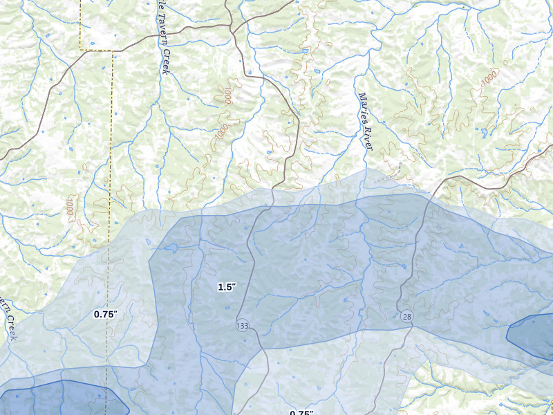NEXRAD radar-signature map of the hail storm over Brinktown, MO on May 31, 2026