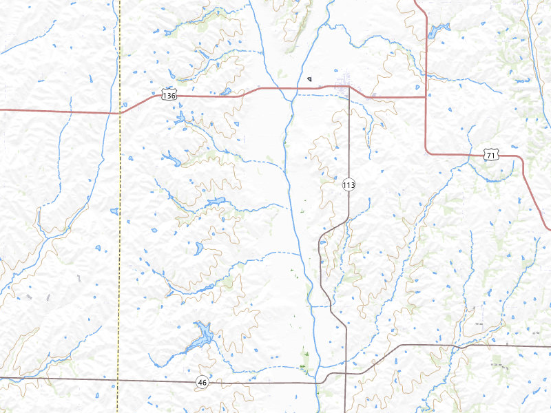 Radar-estimated hail-size map of the storm over Burlington Junction, MO on Apr 26, 2026